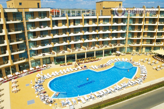 Front view of the hotel
