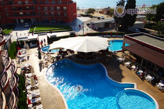 Front view of the hotel