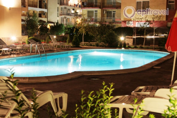 Front view of the hotel